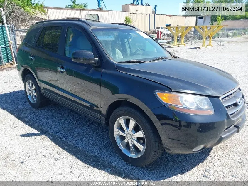 2007 Hyundai Santa Fe Limited/Se VIN: 5NMSH73E27H062334 Lot: 39599110