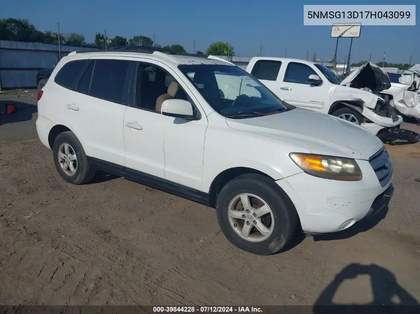 5NMSG13D17H043099 2007 Hyundai Santa Fe Gls