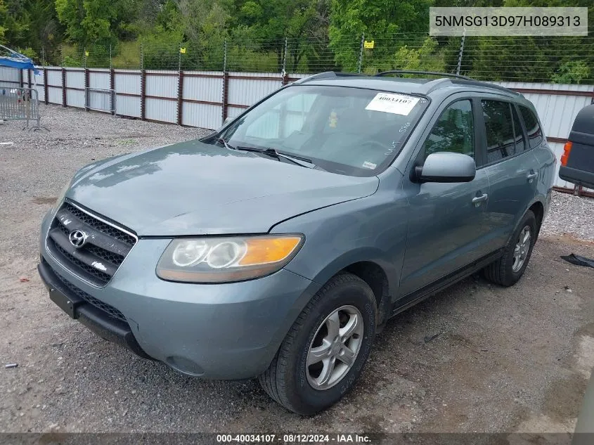 5NMSG13D97H089313 2007 Hyundai Santa Fe Gls