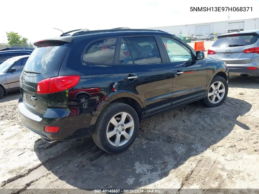 2007 Hyundai Santa Fe Limited/Se VIN: 5NMSH13E97H068371 Lot: 40145657