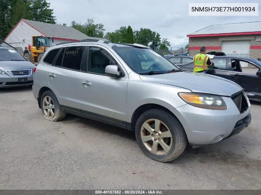 5NMSH73E77H001934 2007 Hyundai Santa Fe Limited/Se