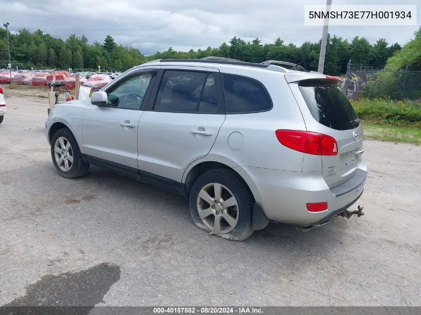 5NMSH73E77H001934 2007 Hyundai Santa Fe Limited/Se