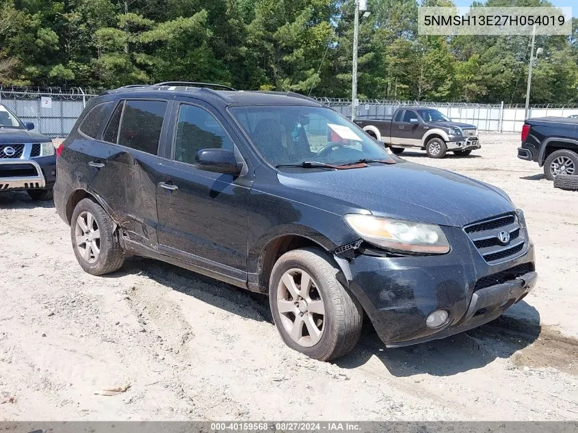 5NMSH13E27H054019 2007 Hyundai Santa Fe Limited/Se