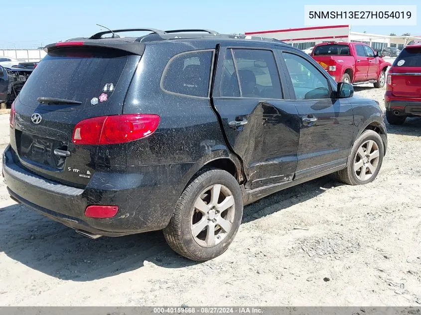 2007 Hyundai Santa Fe Limited/Se VIN: 5NMSH13E27H054019 Lot: 40159568