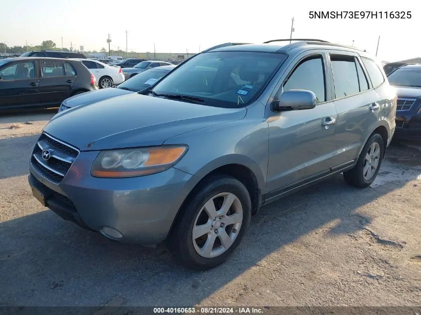 2007 Hyundai Santa Fe Limited/Se VIN: 5NMSH73E97H116325 Lot: 40160653