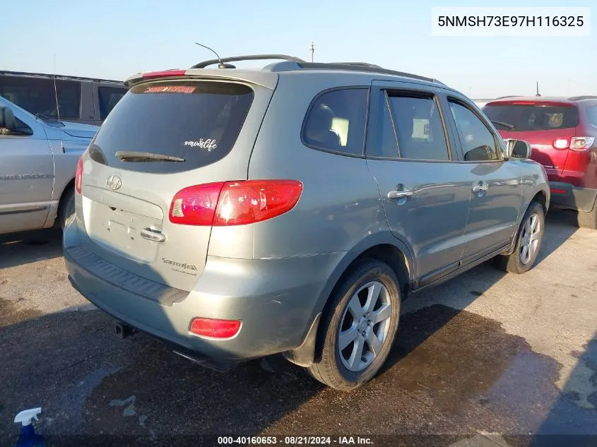 5NMSH73E97H116325 2007 Hyundai Santa Fe Limited/Se