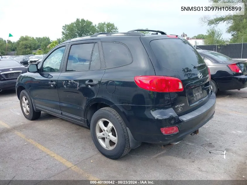 5NMSG13D97H106899 2007 Hyundai Santa Fe Gls