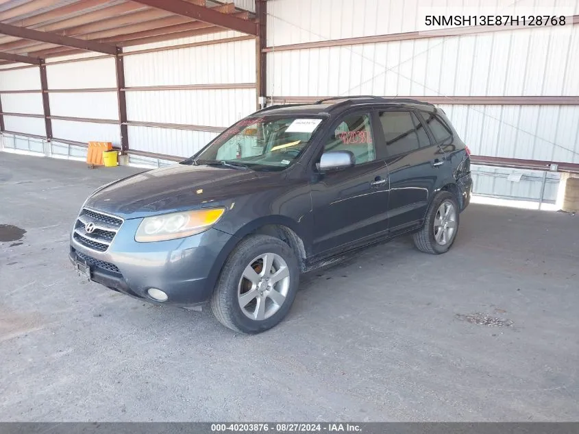 2007 Hyundai Santa Fe Limited/Se VIN: 5NMSH13E87H128768 Lot: 40203876