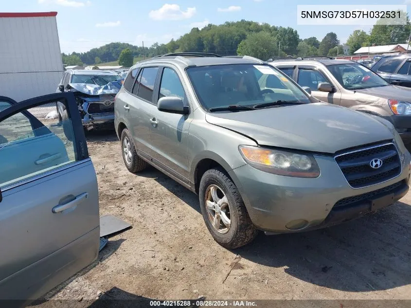 2007 Hyundai Santa Fe Gls VIN: 5NMSG73D57H032531 Lot: 40215288