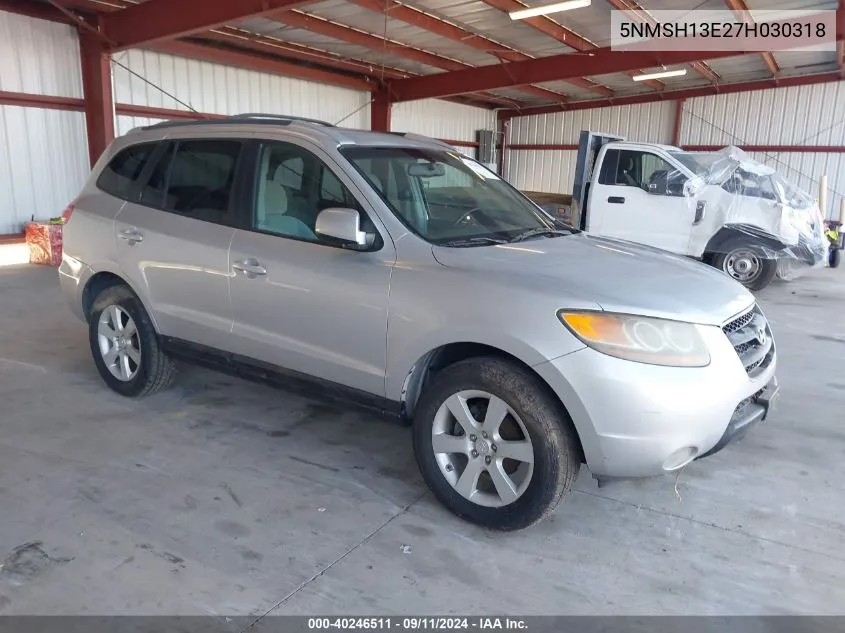 2007 Hyundai Santa Fe Limited/Se VIN: 5NMSH13E27H030318 Lot: 40246511