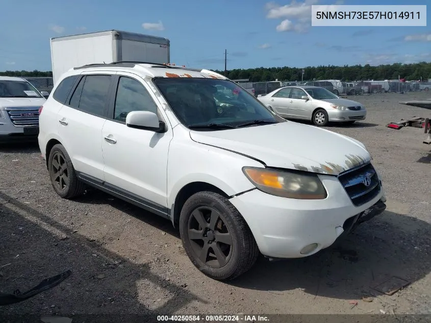 2007 Hyundai Santa Fe Se/Limited VIN: 5NMSH73E57H014911 Lot: 40250584