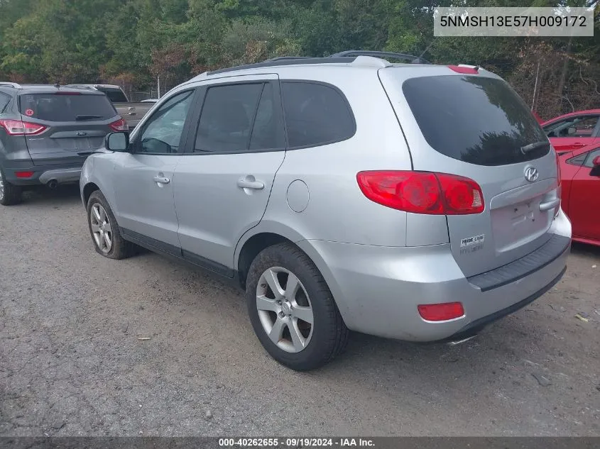 2007 Hyundai Santa Fe Limited/Se VIN: 5NMSH13E57H009172 Lot: 40262655