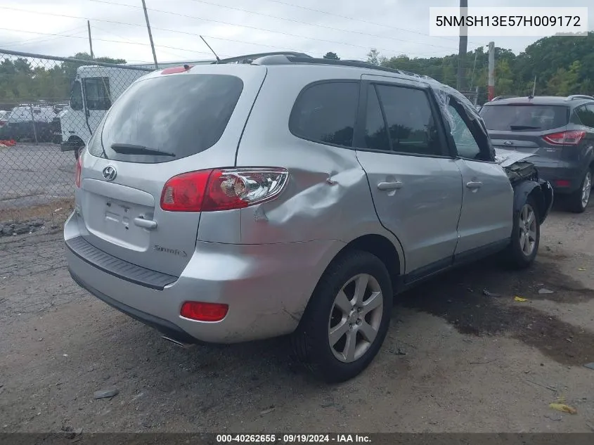 2007 Hyundai Santa Fe Limited/Se VIN: 5NMSH13E57H009172 Lot: 40262655