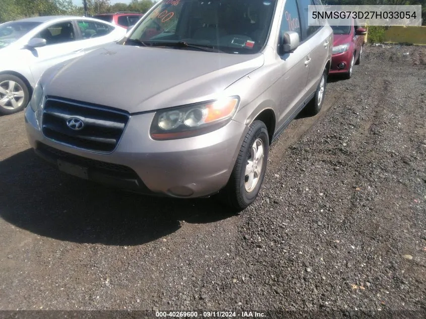 2007 Hyundai Santa Fe Gls VIN: 5NMSG73D27H033054 Lot: 40269600