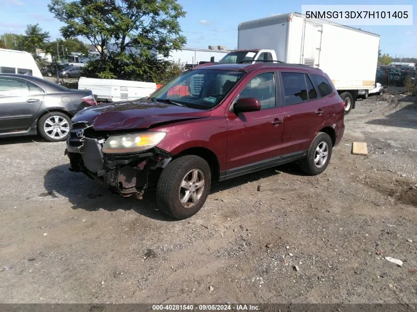 2007 Hyundai Santa Fe Gls VIN: 5NMSG13DX7H101405 Lot: 40281540