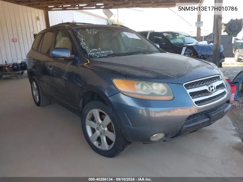 5NMSH13E17H010786 2007 Hyundai Santa Fe Limited/Se