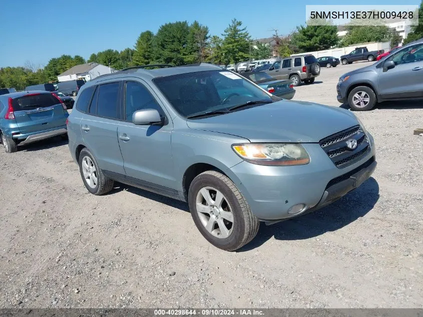 2007 Hyundai Santa Fe Se/Limited VIN: 5NMSH13E37H009428 Lot: 40298644