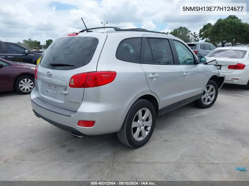 2007 Hyundai Santa Fe Limited/Se VIN: 5NMSH13E77H124677 Lot: 40312954