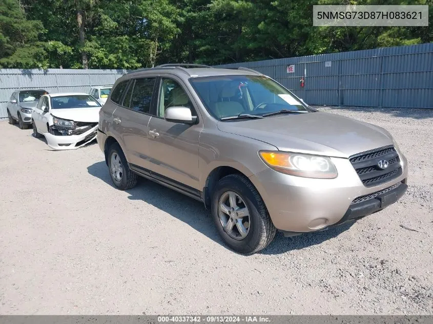 5NMSG73D87H083621 2007 Hyundai Santa Fe Gls