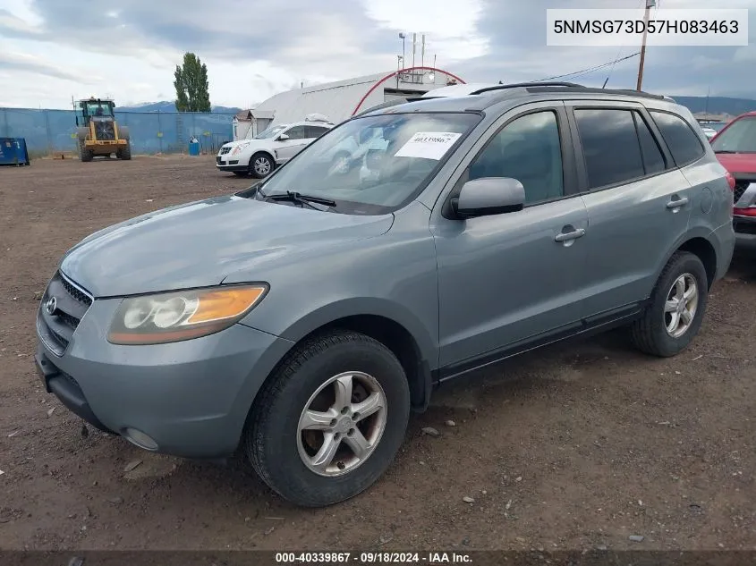 5NMSG73D57H083463 2007 Hyundai Santa Fe Gls