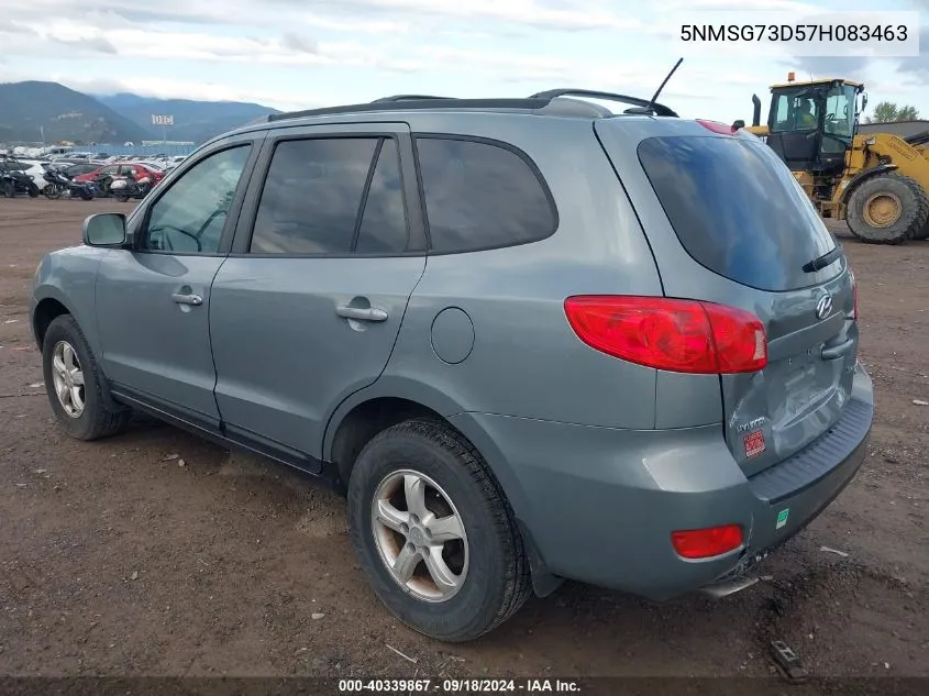 5NMSG73D57H083463 2007 Hyundai Santa Fe Gls