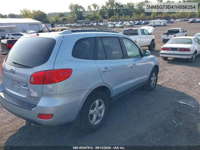 2007 Hyundai Santa Fe Gls VIN: 5NMSG73D47H056254 Lot: 40347912