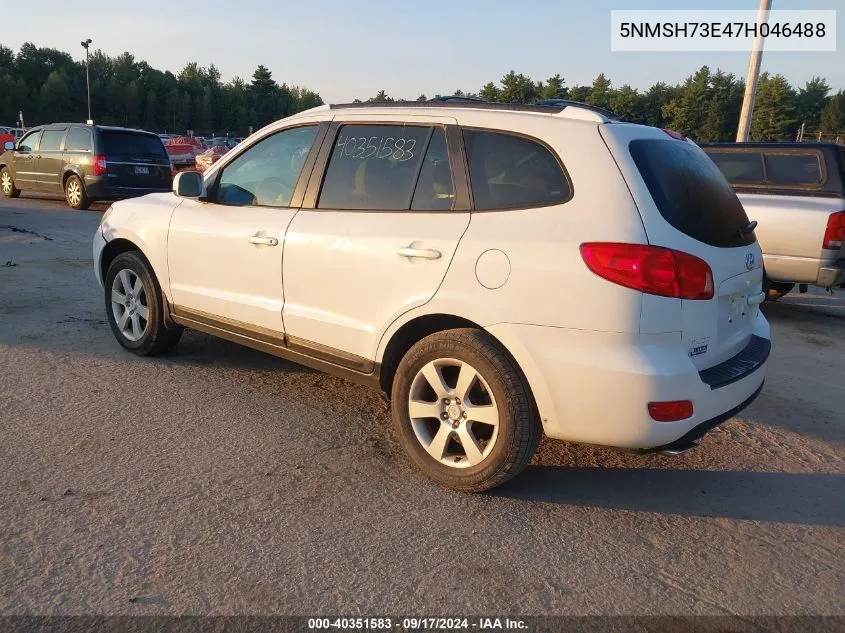 2007 Hyundai Santa Fe Limited/Se VIN: 5NMSH73E47H046488 Lot: 40351583