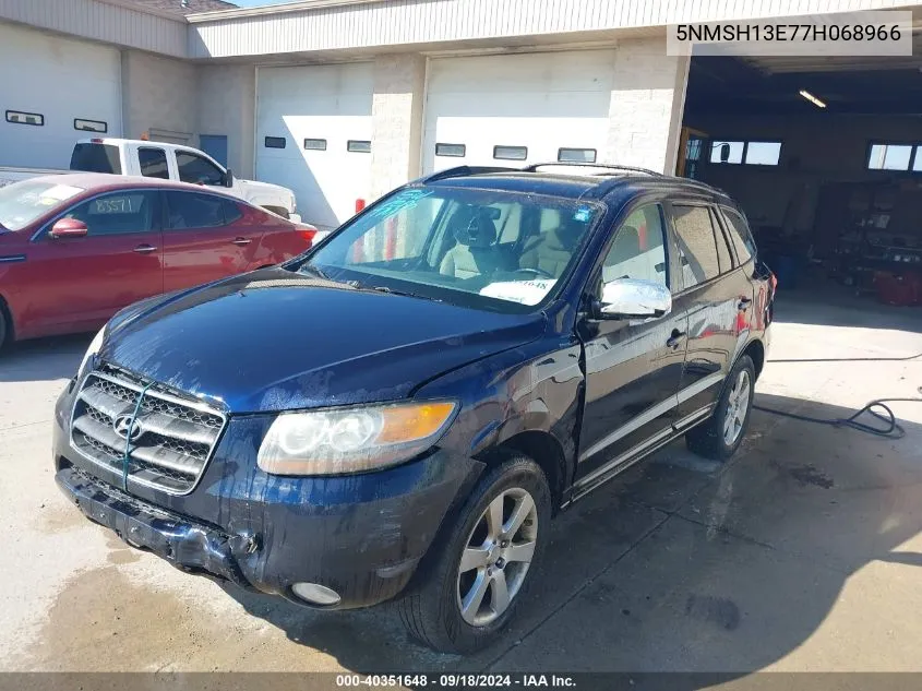 2007 Hyundai Santa Fe Limited/Se VIN: 5NMSH13E77H068966 Lot: 40351648