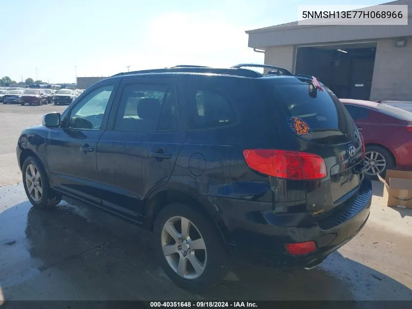 2007 Hyundai Santa Fe Limited/Se VIN: 5NMSH13E77H068966 Lot: 40351648