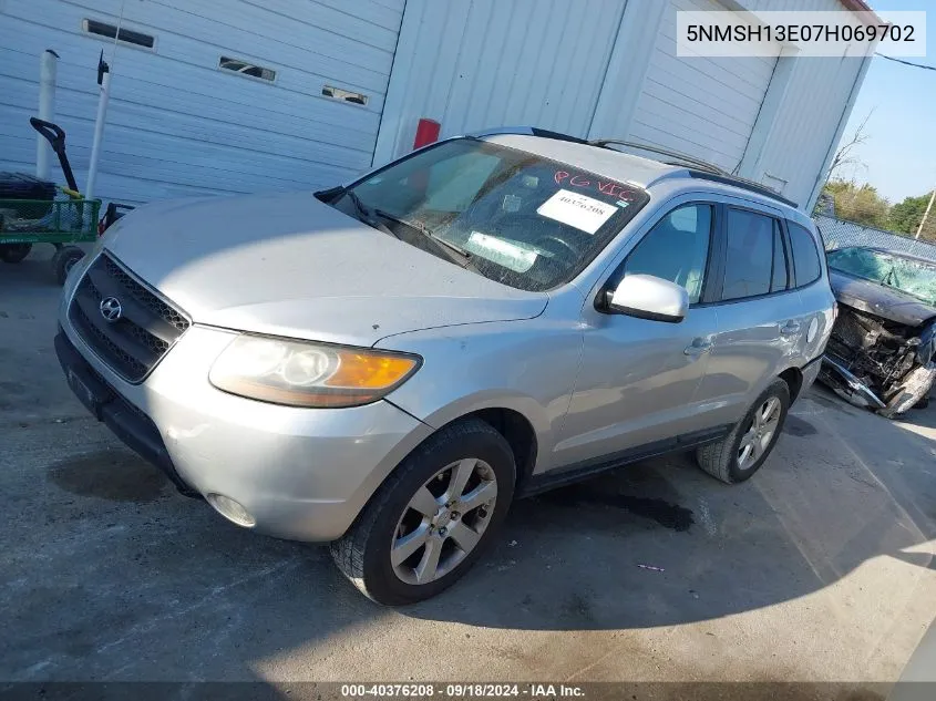 2007 Hyundai Santa Fe Limited/Se VIN: 5NMSH13E07H069702 Lot: 40376208