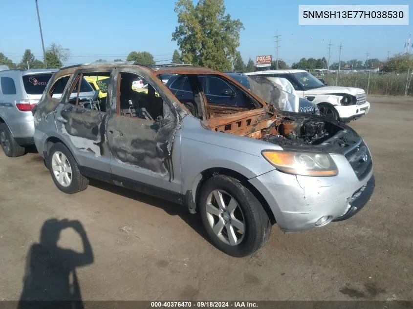 5NMSH13E77H038530 2007 Hyundai Santa Fe Se/Limited