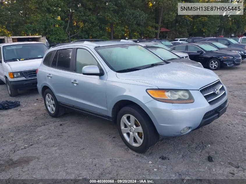 2007 Hyundai Santa Fe Limited/Se VIN: 5NMSH13E87H065445 Lot: 40380068