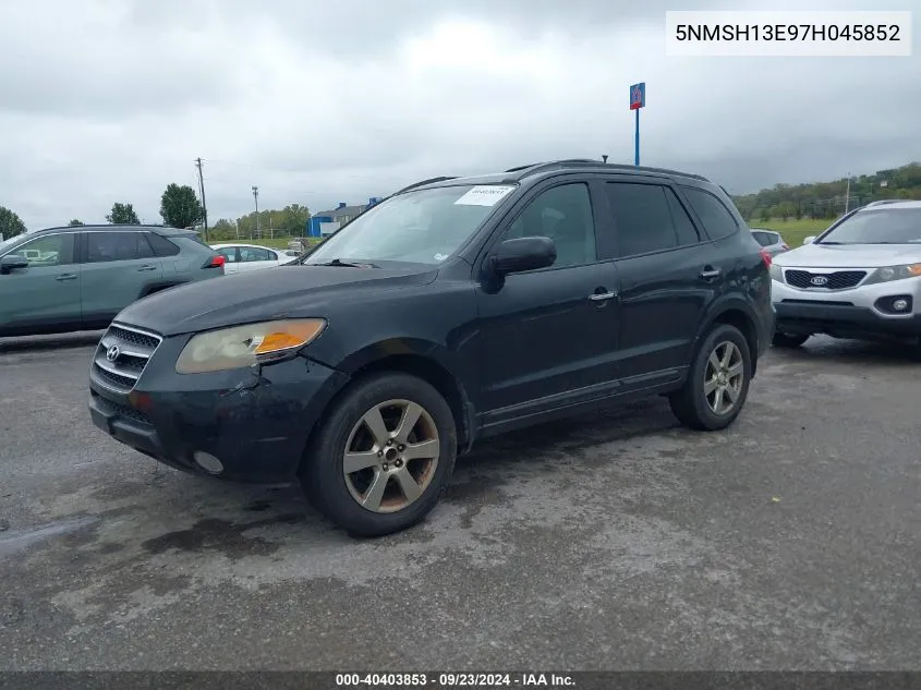 5NMSH13E97H045852 2007 Hyundai Santa Fe Limited/Se