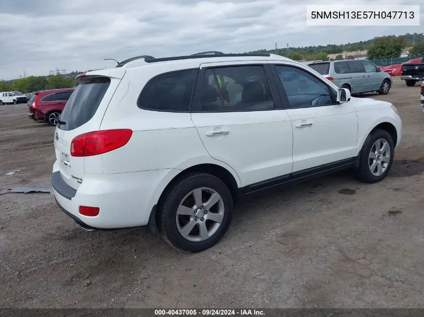 5NMSH13E57H047713 2007 Hyundai Santa Fe Limited/Se