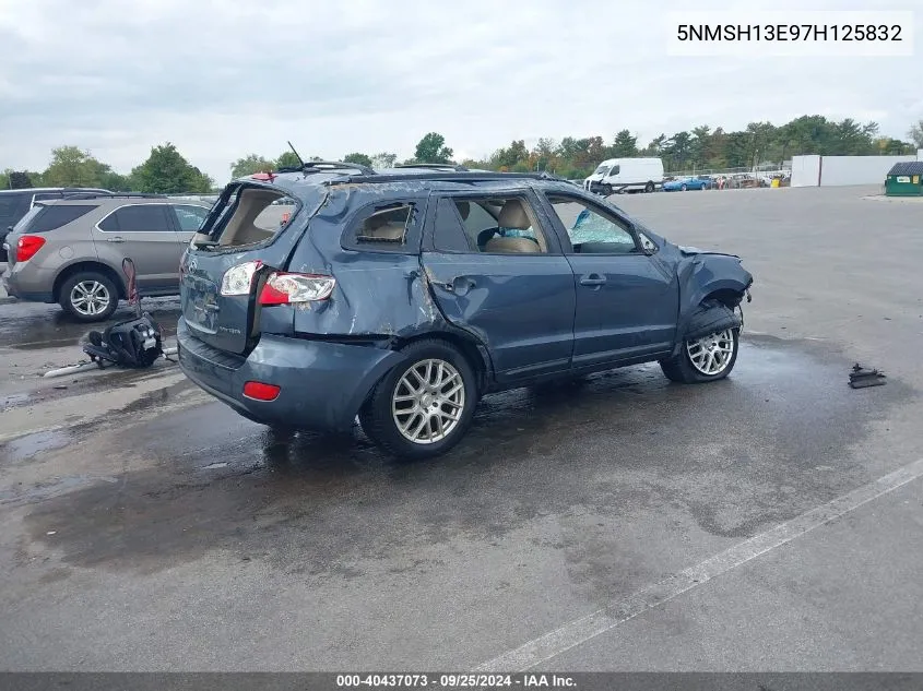 5NMSH13E97H125832 2007 Hyundai Santa Fe Limited/Se