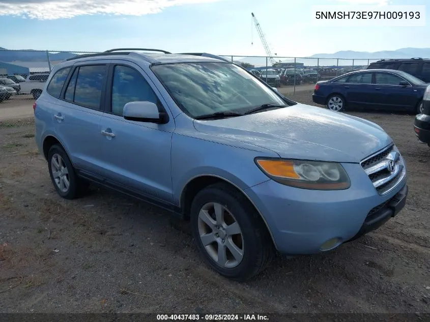 2007 Hyundai Santa Fe Limited/Se VIN: 5NMSH73E97H009193 Lot: 40437483