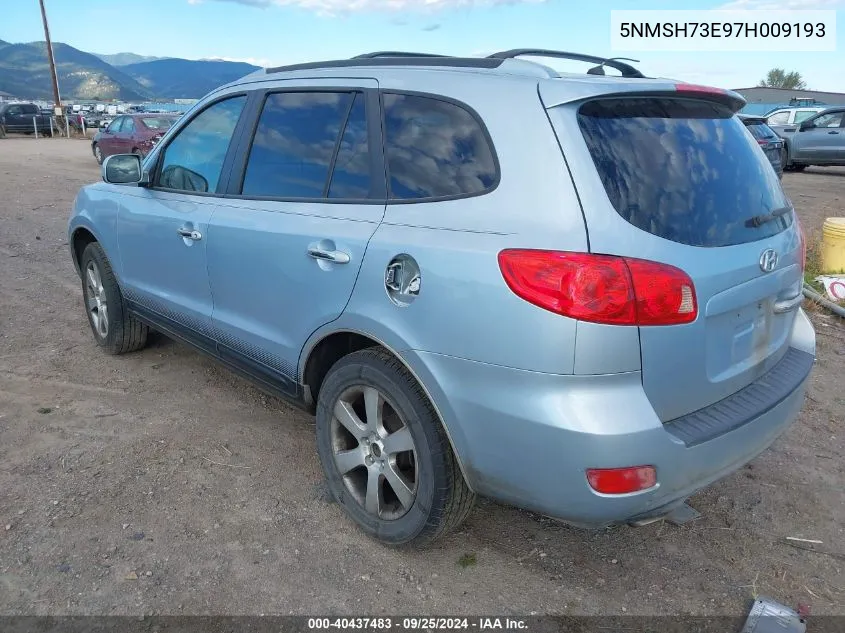 5NMSH73E97H009193 2007 Hyundai Santa Fe Limited/Se