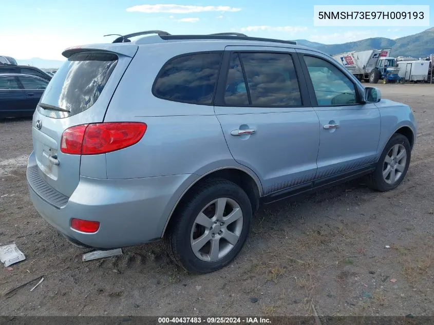 5NMSH73E97H009193 2007 Hyundai Santa Fe Limited/Se