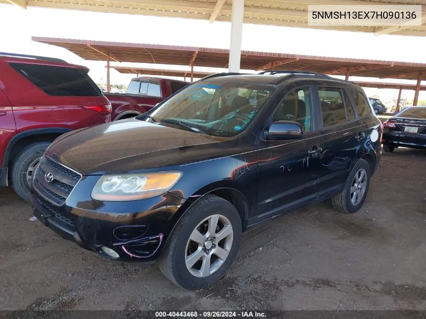 2007 Hyundai Santa Fe Limited/Se VIN: 5NMSH13EX7H090136 Lot: 40443468