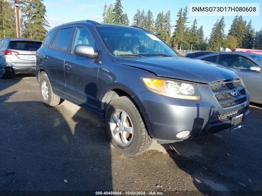 2007 Hyundai Santa Fe Gls VIN: 5NMSG73D17H080608 Lot: 40459504