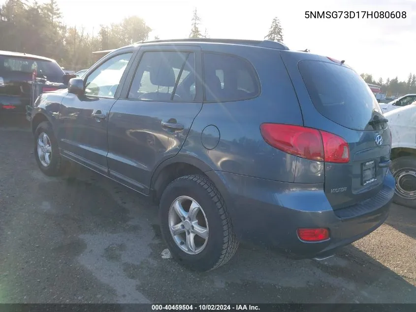 5NMSG73D17H080608 2007 Hyundai Santa Fe Gls