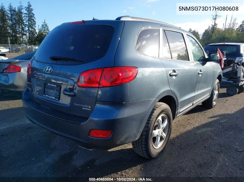 5NMSG73D17H080608 2007 Hyundai Santa Fe Gls