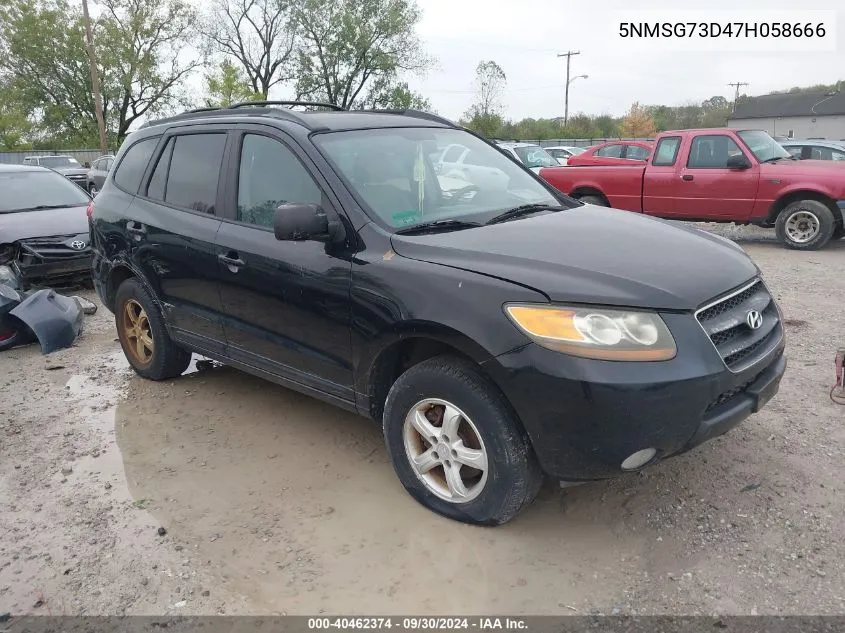 5NMSG73D47H058666 2007 Hyundai Santa Fe Gls