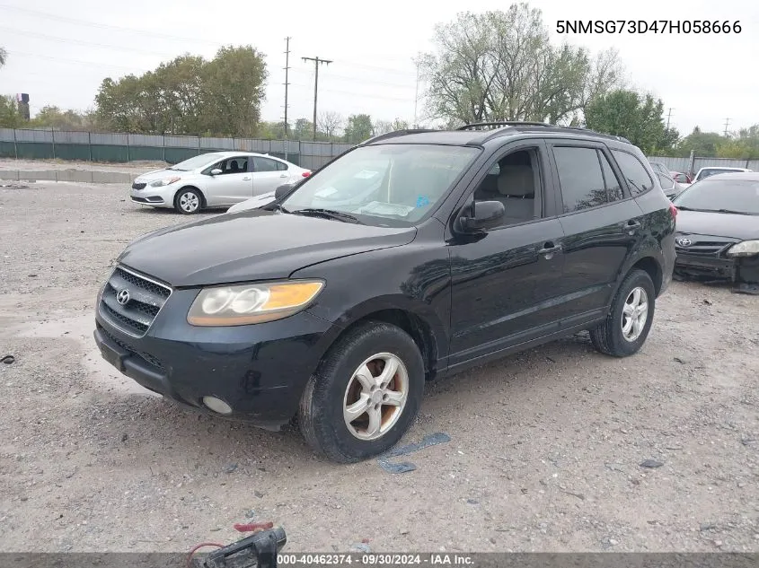 5NMSG73D47H058666 2007 Hyundai Santa Fe Gls