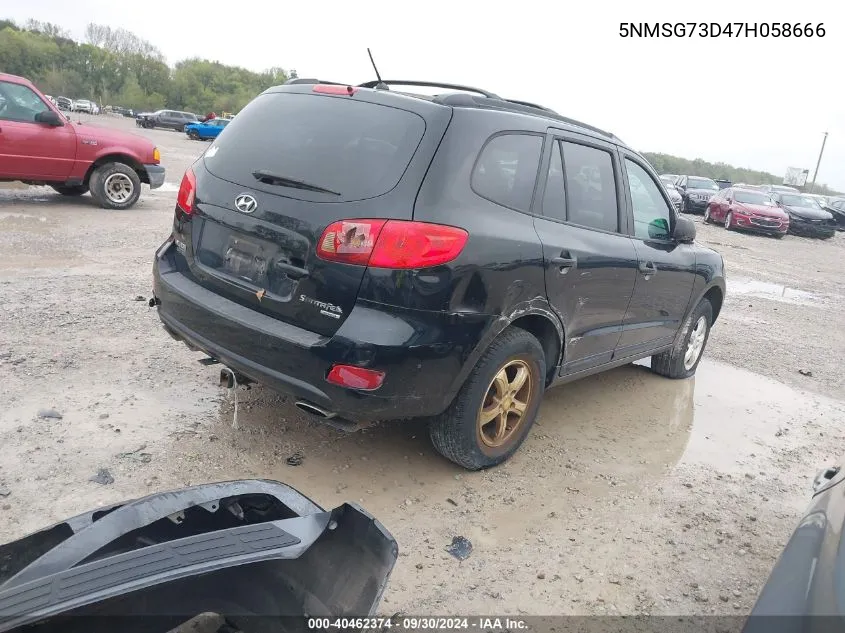 5NMSG73D47H058666 2007 Hyundai Santa Fe Gls