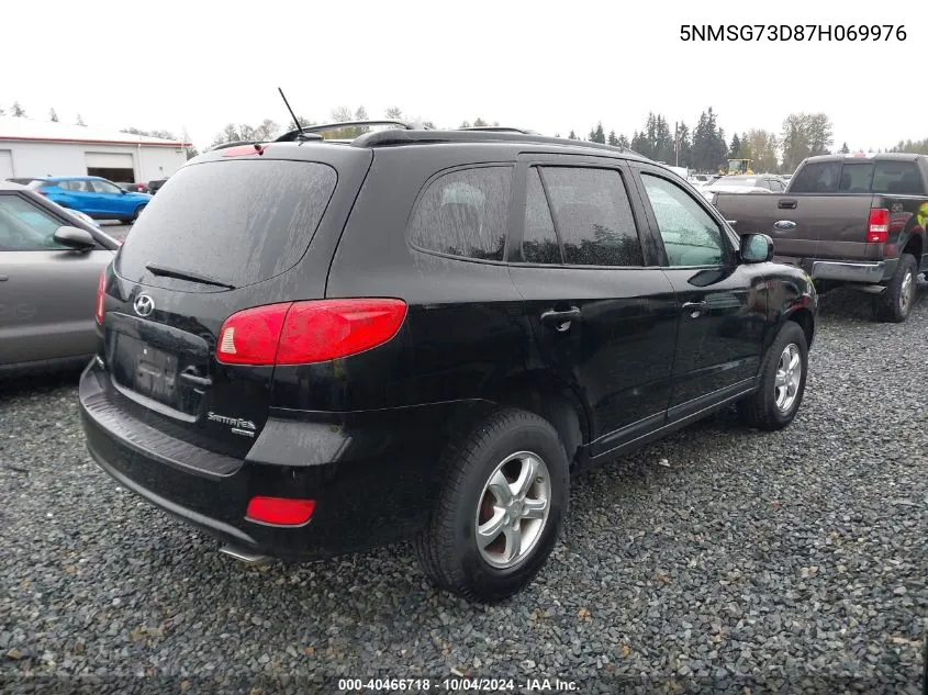 5NMSG73D87H069976 2007 Hyundai Santa Fe Gls