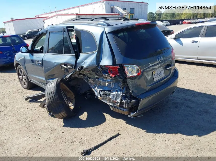 2007 Hyundai Santa Fe Limited/Se VIN: 5NMSH73E77H114864 Lot: 40530503