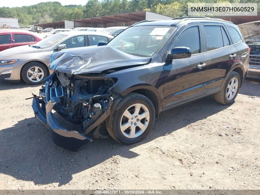 2007 Hyundai Santa Fe Limited/Se VIN: 5NMSH13E07H060529 Lot: 40537017