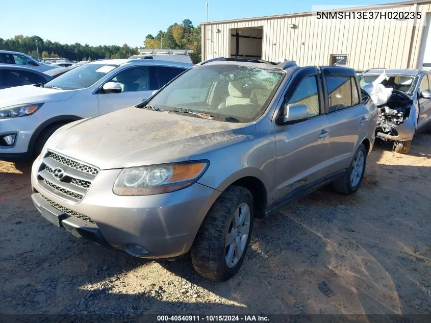 2007 Hyundai Santa Fe Limited/Se VIN: 5NMSH13E37H020235 Lot: 40540911