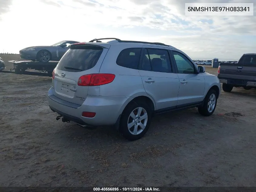 2007 Hyundai Santa Fe Limited/Se VIN: 5NMSH13E97H083341 Lot: 40556895